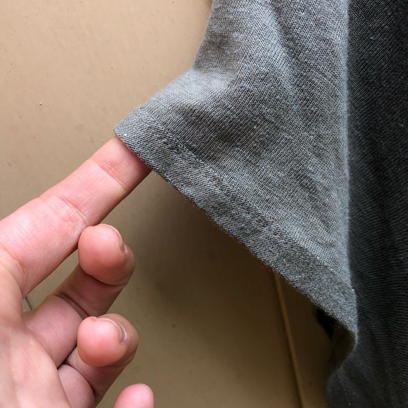 Free People Olive Button Down Top - Picture 6 of 8